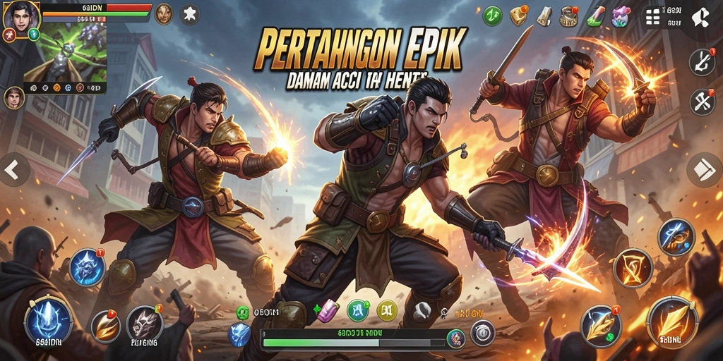 Tampilan gameplay yang mendebarkan dalam 68IDN.