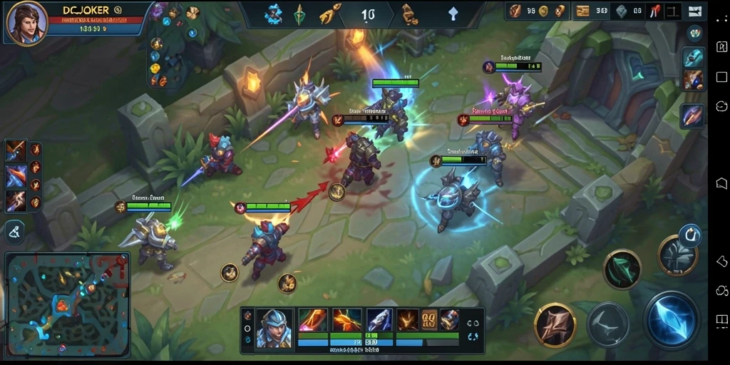 Tampilan gameplay menarik dari IDCJOKER dalam arena MOBA.