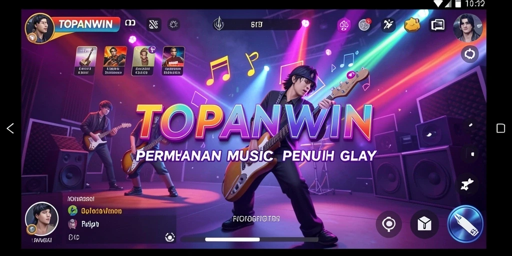 Tampilan gameplay TOPANWIN yang menarik dan penuh warna.