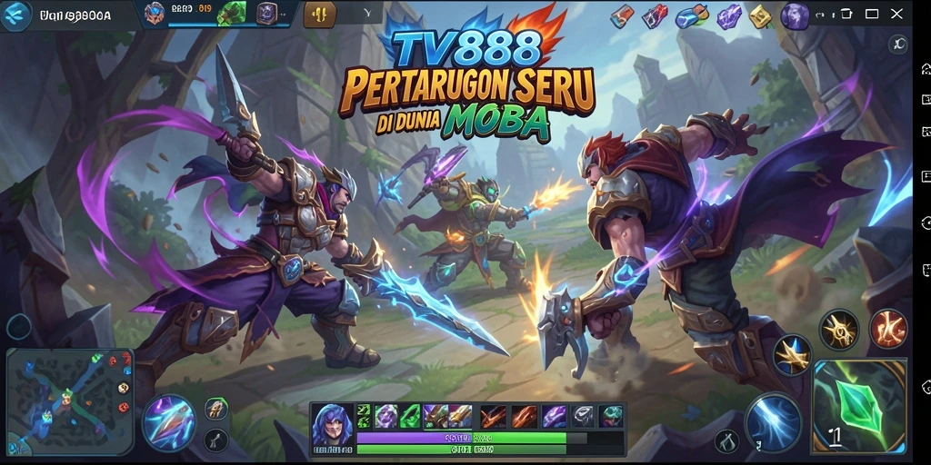 Gameplay menegangkan di TV888 saat karakter beraksi.