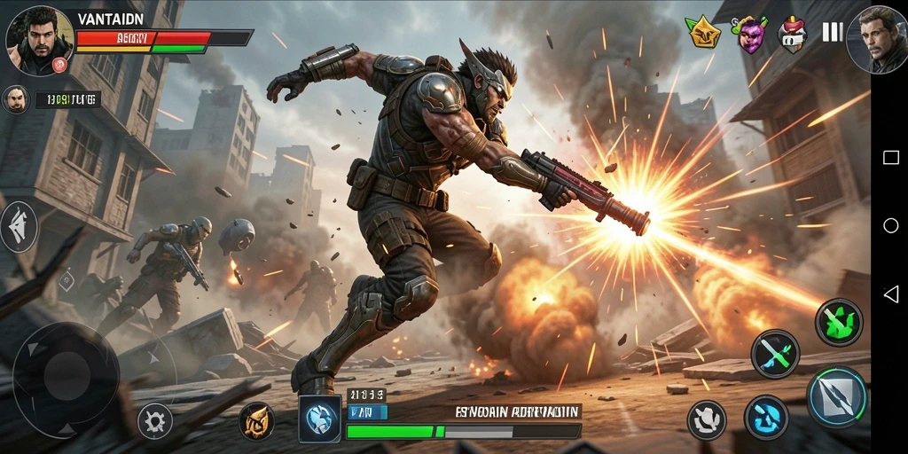 Tampilan gameplay VANTAIDN yang mendebarkan dengan aksi mengesankan.